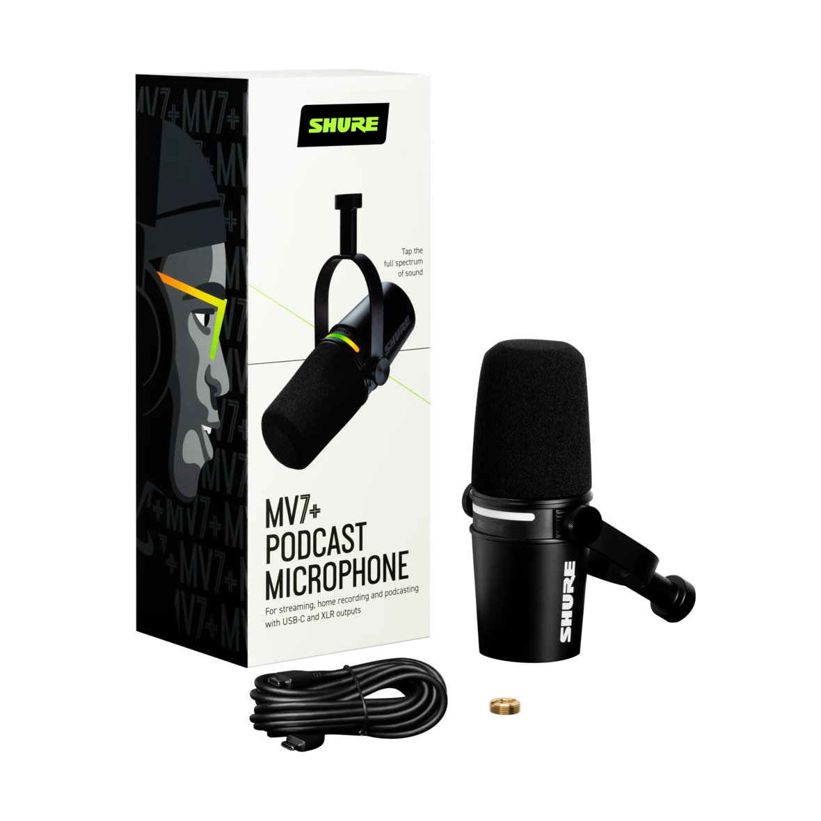 SHURE MV7X ポッドキャスト用マイクロフォン MV7X - XLR Podcast Microphone - Shure USA